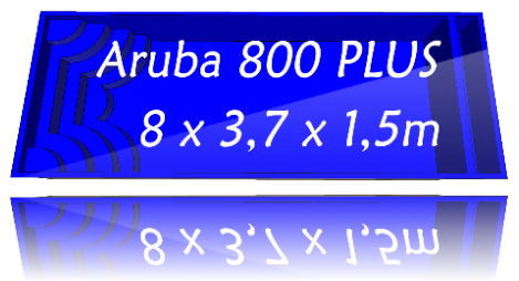 Piscine GFK Aruba 800 plus